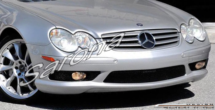 Custom Mercedes SL  Convertible Front Bumper (2003 - 2008) - $650.00 (Part #MB-090-FB)